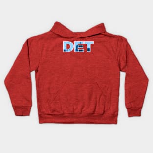 Detroit Pistons DET Skyline Kids Hoodie